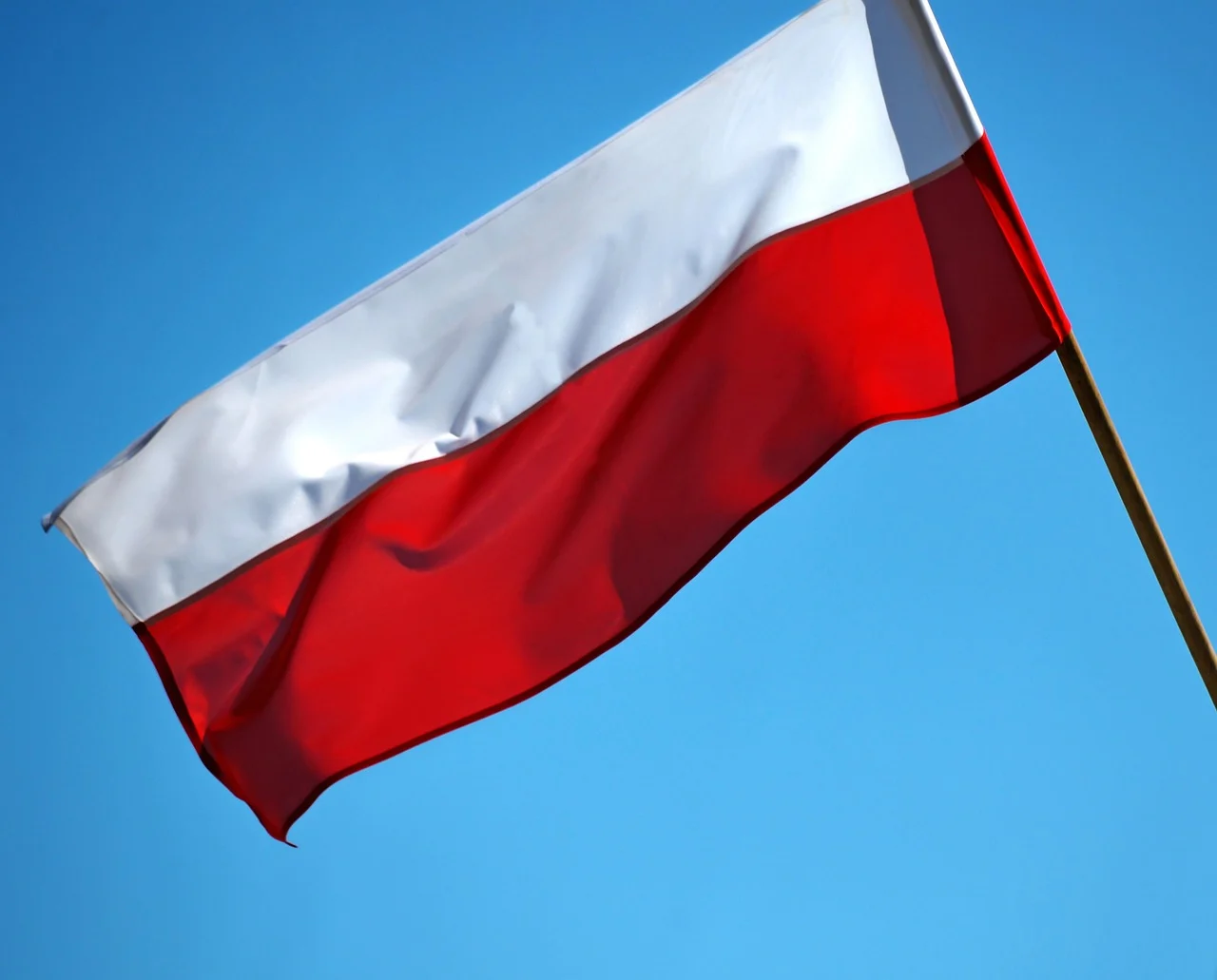 The Polish national flag