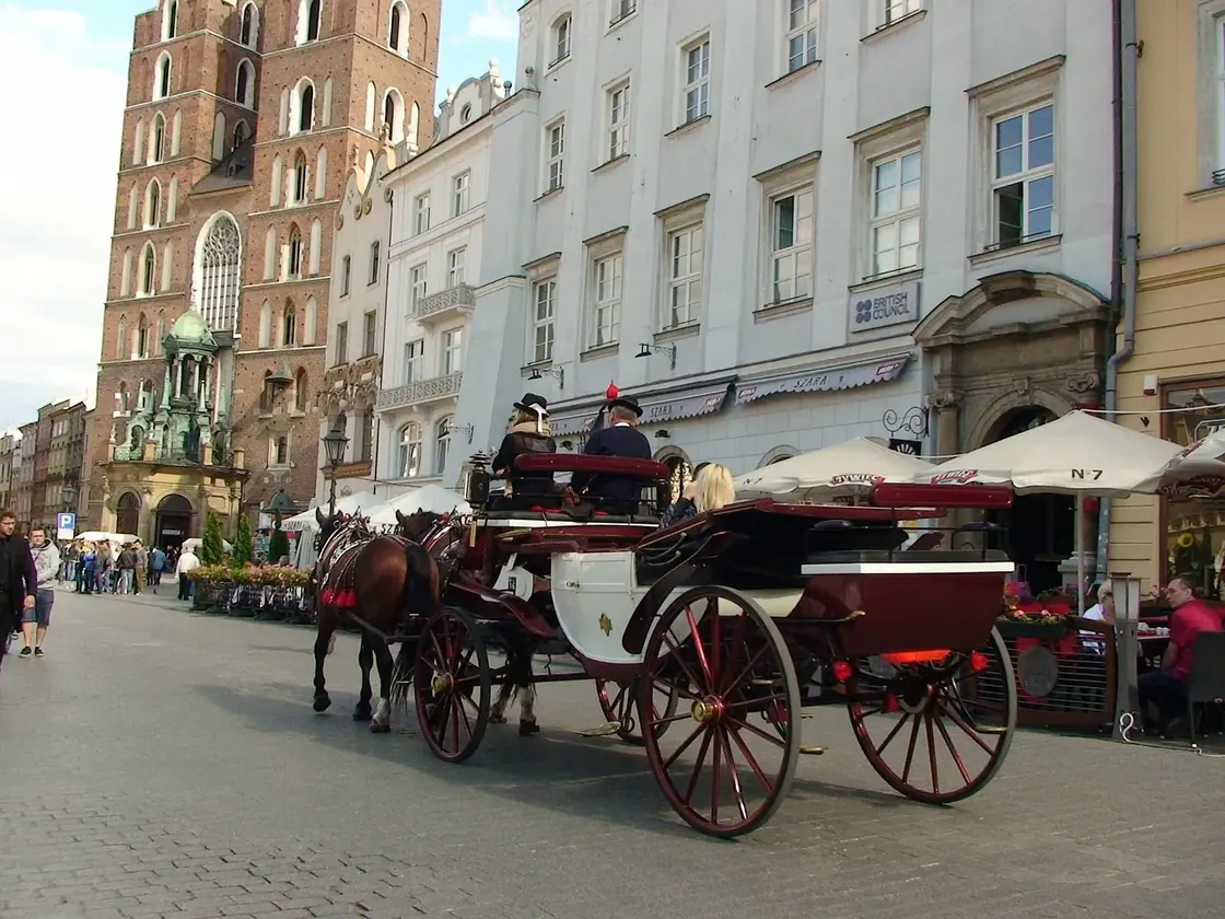Main Market Square in Kraków, Poland